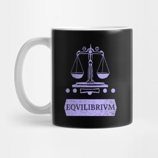 EQVILIBRIVM – Vintage Libra Balance Symbol for Astrology Lovers Mug